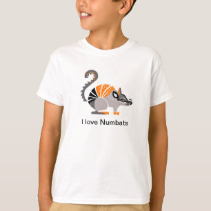 Animal graphic - I love NUMBATS -Wildlife - Nature T-Shirt