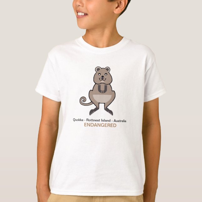 Animal graphic -  QUOKKA - Australia - Wildlife T-Shirt (Front)