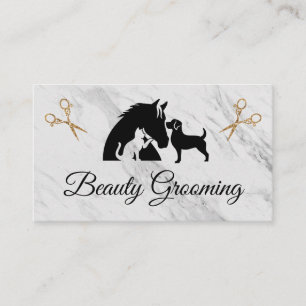 Animal Groomer   Scissors  Business Card
