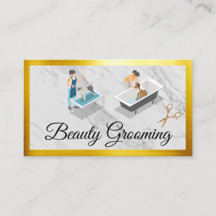 Animal Groomers   Pet Services Business Card
