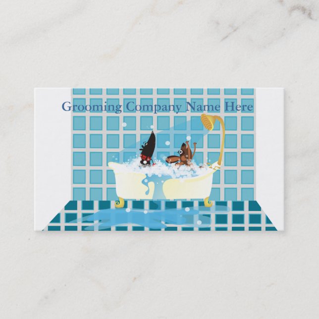 Animal Grooming Appointment Card (Front)