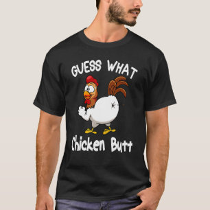Animal Guess What Chicken Butt Cute Chickens Buffs T-Shirt