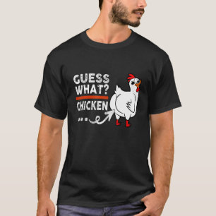 Animal Guess What Chicken Butt Cute Chickens Buffs T-Shirt