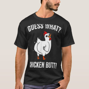 Animal Guess What Chicken Butt Cute Chickens Buffs T-Shirt