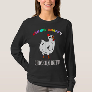 Animal Guess What Chicken Butt Cute Chickens Buffs T-Shirt