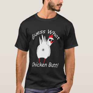 Animal Guess What Chicken Butt Cute Chickens Buffs T-Shirt