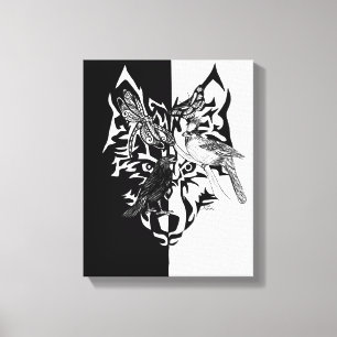 Animal guidess 11x14" canvas print