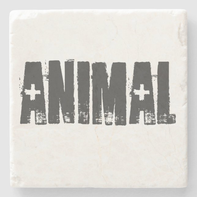 Animal - Gym Bodybuilding Fitness Stone Coaster (Front)