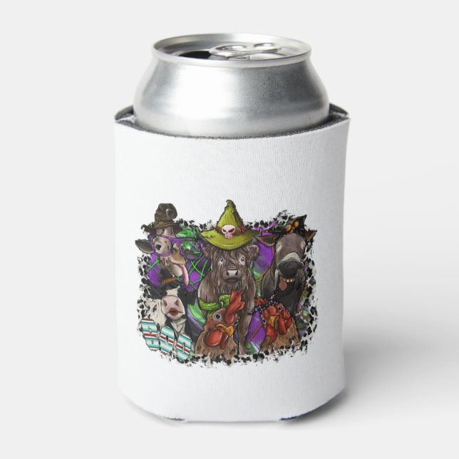 Animal Halloween Can Cooler (Can Front)