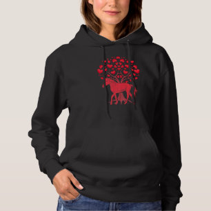 Animal  Heart Tree Horse Riding Horse Rider Horse  Hoodie