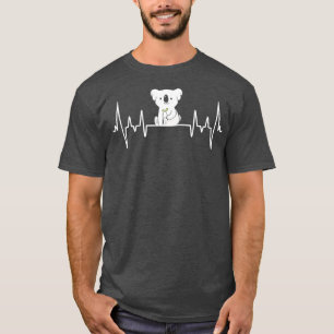 Animal Heartbeat Aussie Gift Koala T-Shirt