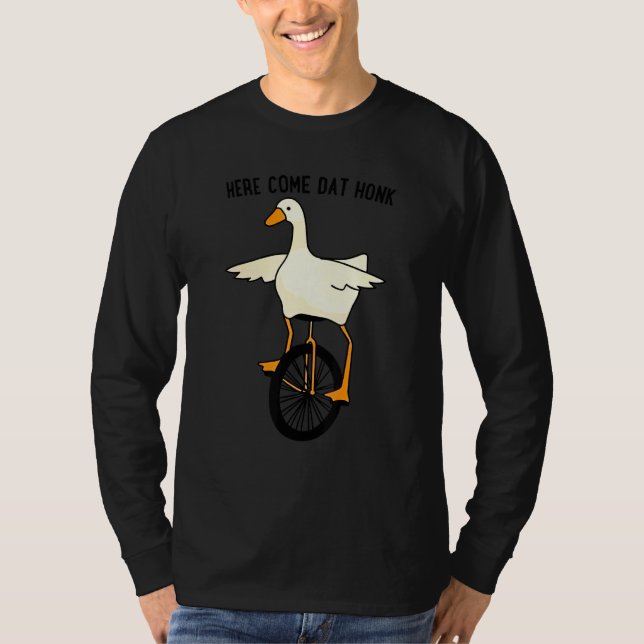 Animal Here Come Dat Honk Cute Duck T-Shirt (Front)