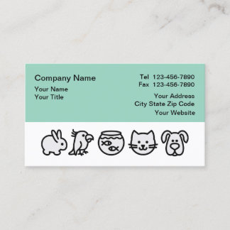 Animal Hospital Veterinarian Business Cards