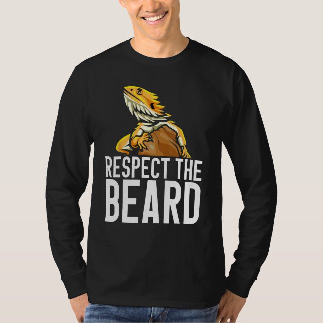 Animal  Iguana Gecko Lizard Pet Owner Respect The  T-Shirt (Front)