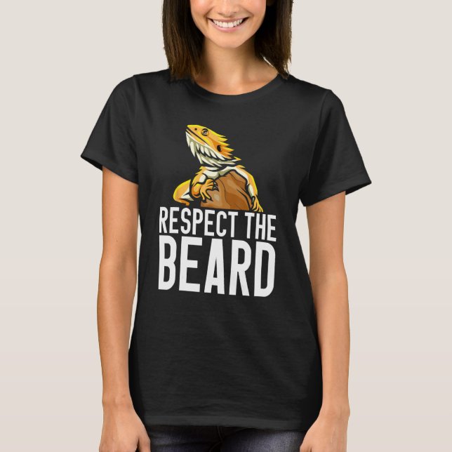 Animal  Iguana Gecko Lizard Pet Owner Respect The  T-Shirt (Front)