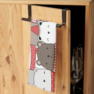 Animal Illustration Tea Towel