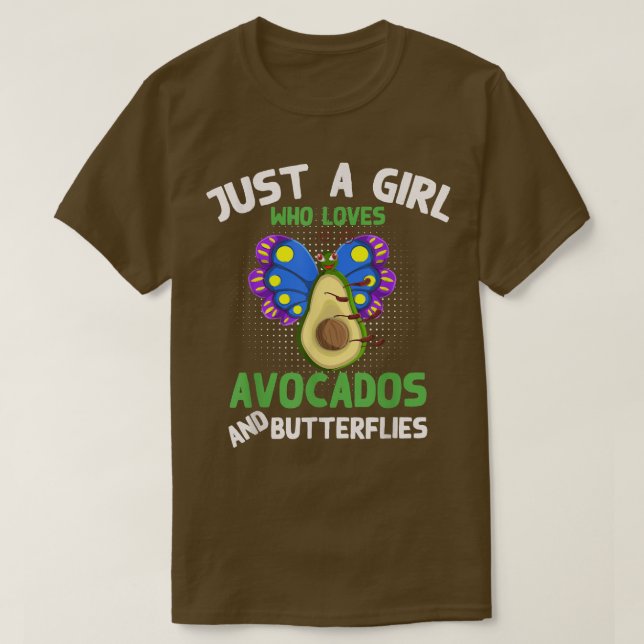 Animal Insect Just A Girl Who Loves Avocados And B T-Shirt (Design Front)