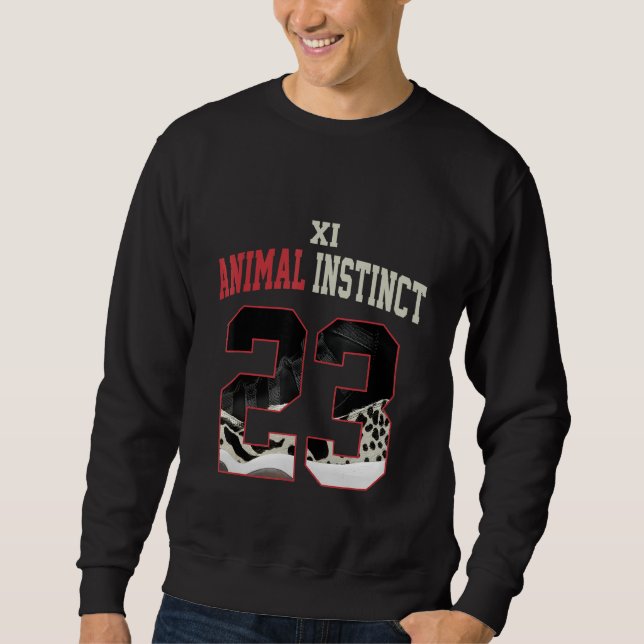 Animal Instinct 11s Sneaker Match Tees Number 23 T (Front)