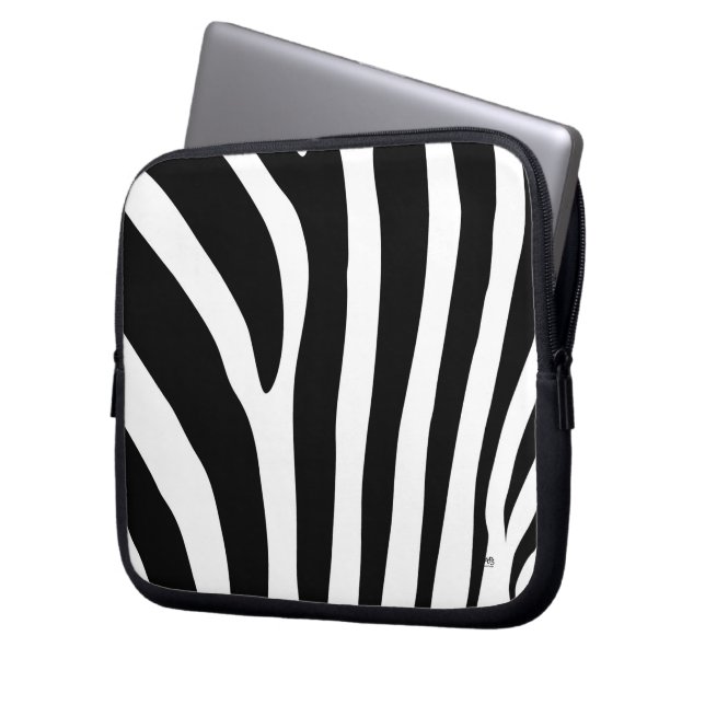 Animal Instincts Striped Laptop Sleeve (Front Left)