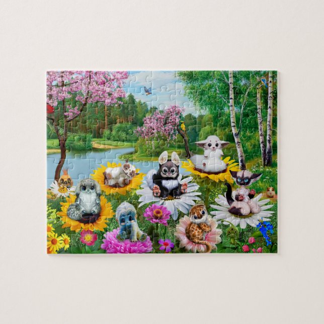Animal Jigsaw Puzzle children's puzzle for a child (Horizontal)