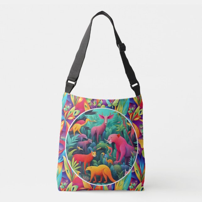 Animal Jungle Crossbody Bag (Front)