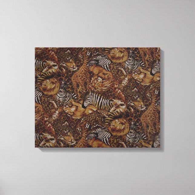 ANIMAL JUNGLE SAFARI CANVAS PRINT (Front)