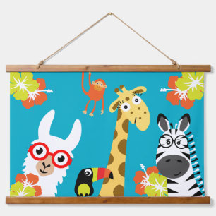 Animal Jungle Safari Home Decor Hanging Tapestry