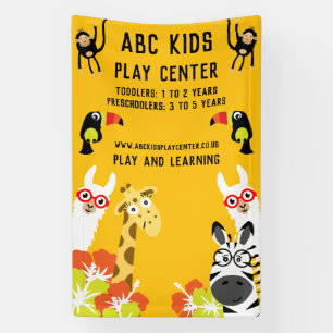 Animal Jungle Safari Play Centre Banner
