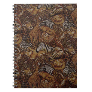 ANIMAL JUNGLE SAFARI SPIRAL NOTEBOOK