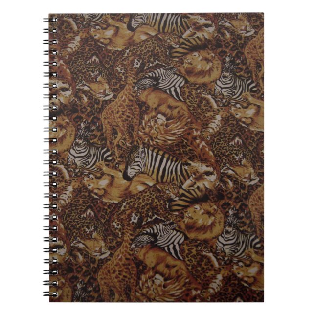 ANIMAL JUNGLE SAFARI SPIRAL NOTEBOOK (Front)