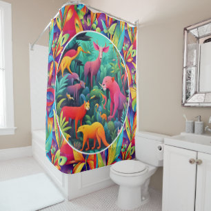 Animal Jungle Shower Curtain