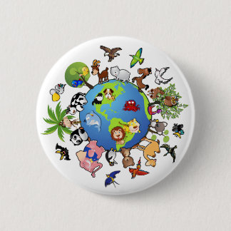 Animal Kingdom 6 Cm Round Badge