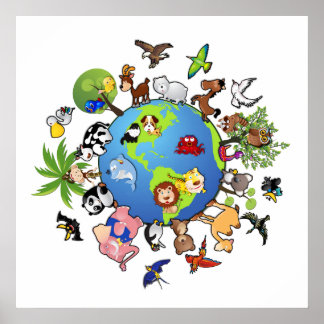 Animal Kingdom: Animals Around the World Poster
