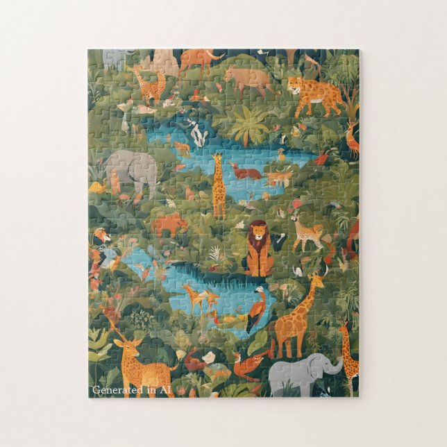 Animal kingdom jigsaw puzzle (Vertical)