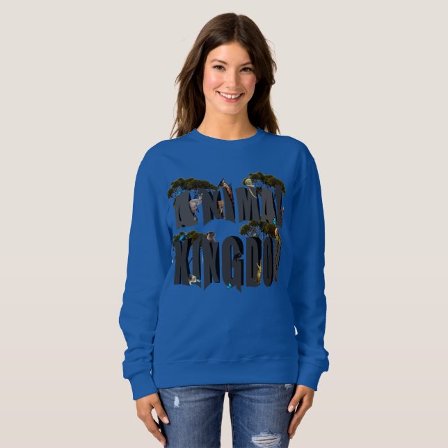 Animal Kingdom Logo With Animals, Sweatshirt (Front Full)