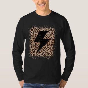 Animal Leopard Cheetah Bolt Lightning Print T-Shirt