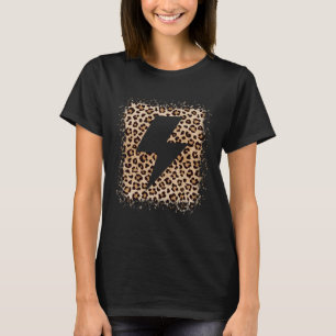 Animal Leopard Cheetah Print Bolt Lightning T-Shirt