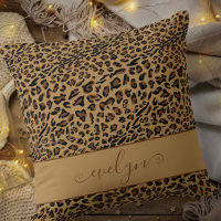Animal Leopard Print Brown and Black Personalised