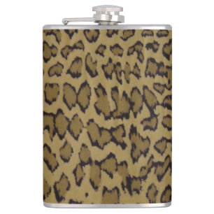 ANIMAL LEOPARD PRINT HIP FLASK