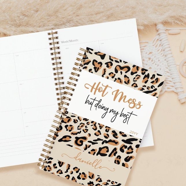 Animal Leopard Print Hot Mess Doing my Best Planner (Creator Uploaded)