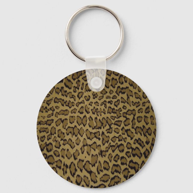 ANIMAL LEOPARD PRINT KEY RING (Front)