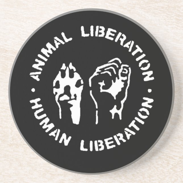 Animal Liberation Human Liberation Coaster (Front)
