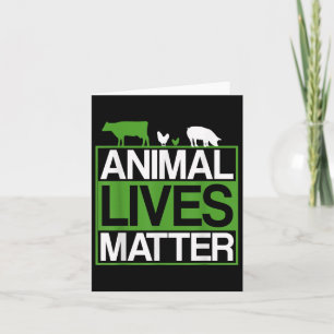 Animal Lives Animal Protection Vegetarians Environ Card