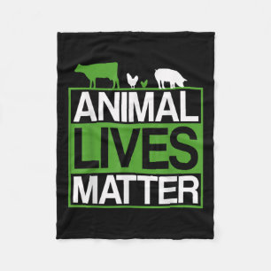 Animal Lives Animal Protection Vegetarians Environ Fleece Blanket