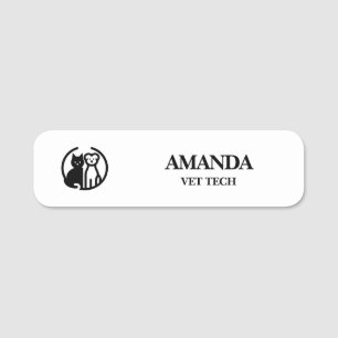 Animal Logo Employee Name Tag