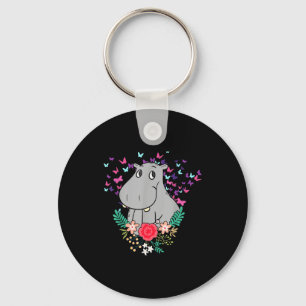 Animal Lover Butterfly Valentines Day Gift Flowers Key Ring