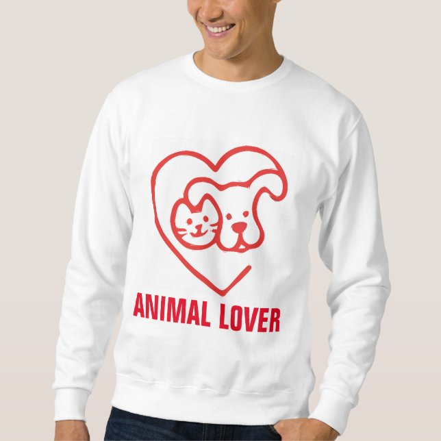 ANIMAL LOVER, Cat & Dog, T-shirts (Front)