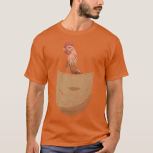 Animal Lover Farmer Cute Pocket Farm Animal Chicke T-Shirt