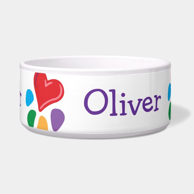 Animal Lover_Heart-Paw pattern personalised (Front)