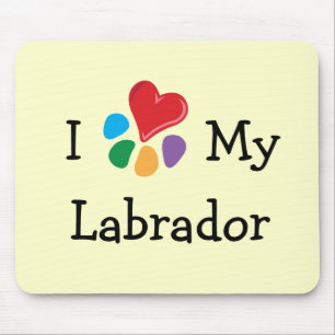 Animal Lover_I Heart My Labrador Mouse Pad